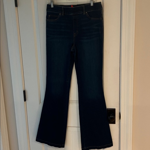 SPANX Dark Blue Flare Jeans - Picture 1 of 6